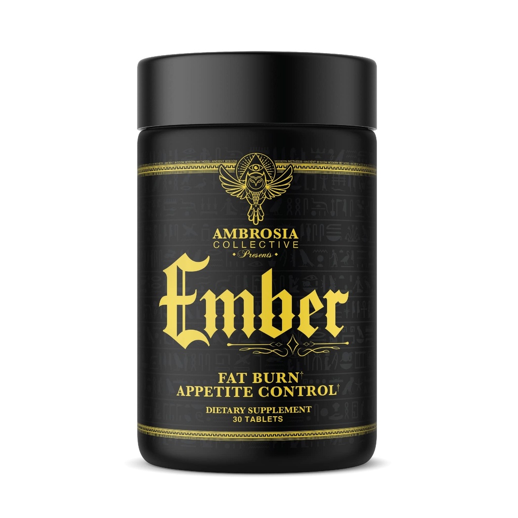 Ambrosia Ember Thermogenic Fat Burner Capsule | Supporto Appetite per Uomini e Donne | CapsiMax, African Mango & CoQ10 | Gestione del peso sano | 60 capsule (30 giorni di alimentazione)