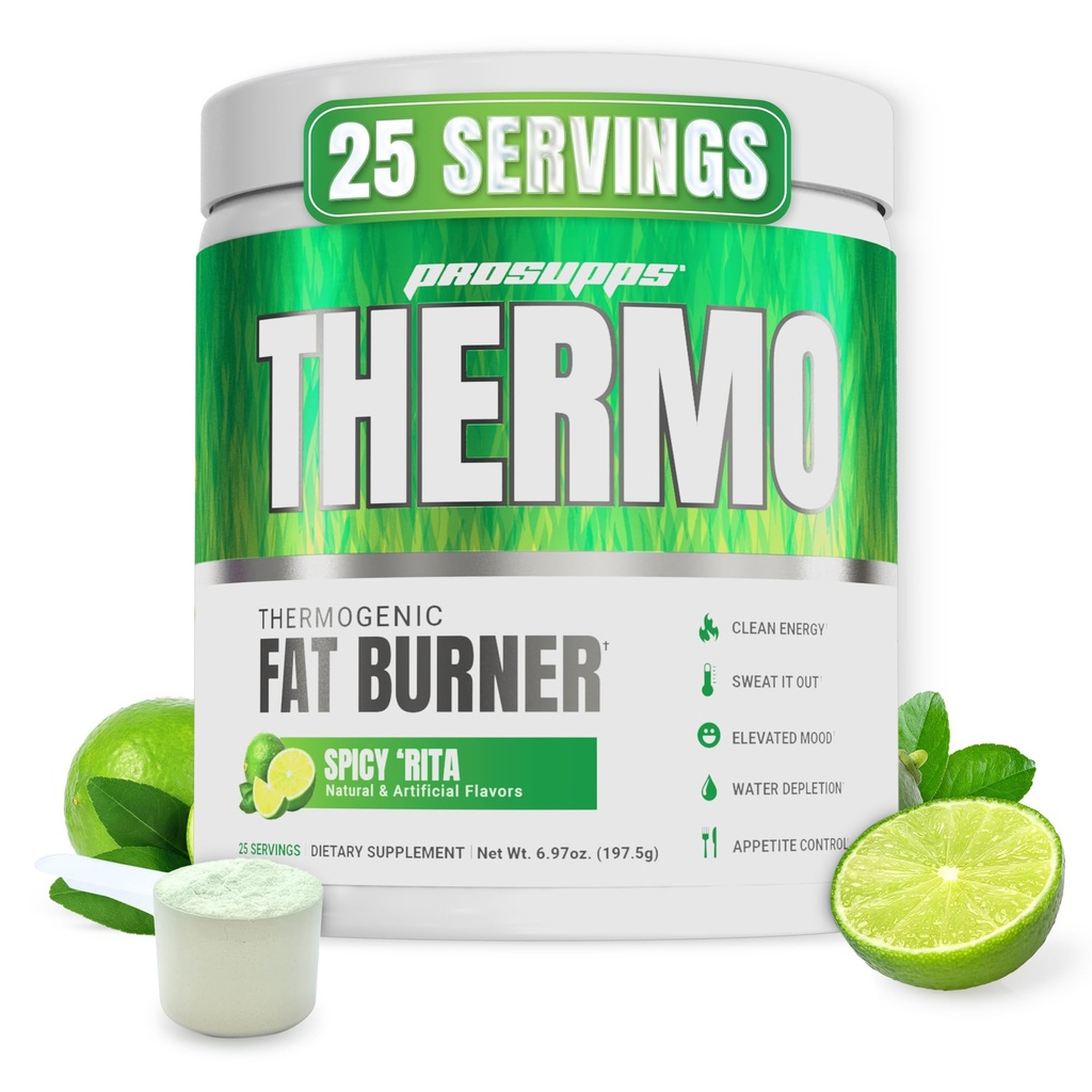 ProSupps Thermogénique Fat Burner Powder, Spicy Rita - Perte de poids et de métabolisme Booster Pre Workout Supplément pour les femmes et les hommes - soutient le contrôle de l'appétit et stimule l'énergie - sans gluten - 25 portions