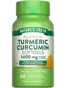 Nature's Truth Curcumin Complex Turmeric 60 Softgels avec Ginger, Astragalus et extrait de poivre noir.