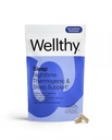 Wellthy Night Time Thermogenic - Vitamina B6, Ashwagandha & Melatonin - Termogenico notturno per le donne - Belly Thermogenic - Integratori naturali per la perdita di peso per le donne, 60ct