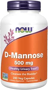 Jetzt Lebensmittel D-mannose 500 mg,240 Veg Kapseln