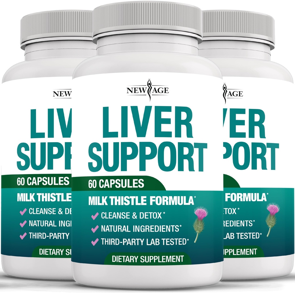 Detox & Repair - Integratore di cardo al latte - Supporto per fegato con colina, estratto di carciofo, Chicory & Dandelion Root Supplement - Detox & Liver Cleanse - 180 Count