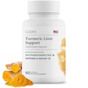Leberunterstützungsergänzung für Lebergesundheit & Detox, Milchdistel, Kurkumaergänzung mit Antioxidantienschutz, Vegetarische Kapseln, Non-GMO, Gluten & Soy Free - 60 Zähler