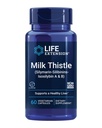 L'estensione della vita Latte Thistle, silymarin, silibinins, isosilybin A & B, fornisce il latte intero-spectrum benefici per la salute del fegato, non OGM, senza glutine, vegetariano, 60 capsule