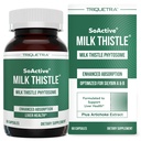 SoActive® Milk Thistle: 10X Phytosome di latte più efficace, ottimizzato per il bioattivo essenziale Silybin A & B Plus Bilear® Artichoke Extract & Bile Enhancer - Supporto per fegato | 60 Servings