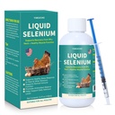Flüssiges Selen für Geflügel unterstützt Muskelfunktion Stress Response Immune Balance Antioxidant Unterstützung Geeignet für alle Geflügel 3.4 fl oz