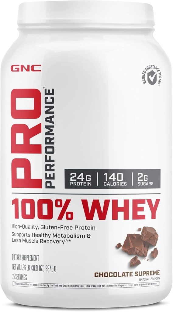 GNC Pro Performance 100% Whey - Schokolade Supreme (25 Servierungen)