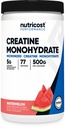 Nutricost Creatine Monohydrate Pulver (Watermelon, 500 Gramm) - Micronized Creatine Supplement - Vegan, Non-GMO, Glutenfrei
