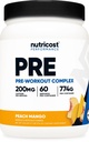 Nutricost Pre-Workout Complex Powder (60 Serve, Peach Mango) - Supplemento pre-allenamento con Beta-Alanina, Taurina e Aminoacidi