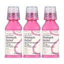 Foster & Thrive Magen Relief Flüssigkeit für Übelkeit, Sodbrennen, Verdauungsstörungen, Magenverstimmung, Durchfall - Schnelle Linderung für 5 Symptome, Antidiarrhoe, Bismut Subsalicylat 525 mg, Original, 8 oz (Paket von 3)