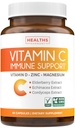 Vitamin C Immune Support Supplement - Immune Boost Blend mit Holunder-Vitamin C und Zink für die tägliche und saisonale Unterstützung - Magnesium Zink C & D und Kräuterabwehrkomplex (1 Monat Versorgung)
