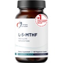 Designs für die Gesundheit L 5-MTHF - Quatrefolic L Methylfolat Supplement 1mg (1700mcg DFE) - Methyliertes Folat Supplement für Frauen und Männer - Unterstützt Methylierung - Nicht-GVO, glutenfrei (120 Kapseln)