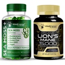 WELLNESS LABSRX Lions Mane Supplément Capsules - Sea Moss Gummies 3200mg