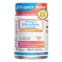 Probiotico Life-Space per le donne, Supporto Microflora & Comfort vaginale sano, Supplemento giornaliero per le donne, bilancia del pH con Lactobacillus rhamnosus, 6,3 miliardi di CFU & 6 Strains, 30 ct
