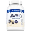 Vitauthority Whey Protein Powder for Women Whey Isolate Probiotics & Enzymes Supports Digestione, Absorbimento Nutriente & Energy Post-Workout & Daily Nutrition Vanilla Aromaed 30 Serve