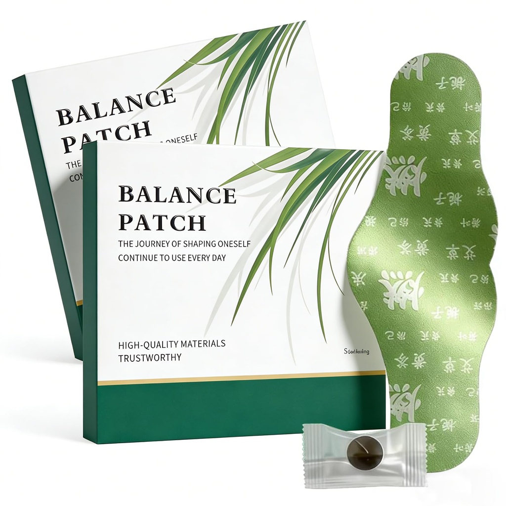 Balance Patch, japanisches Kräuterpflaster, pflanzliche Inhaltsstoffe, fördert Bauchkomfort nicht irritierendes Design, komfortables Klebedesign, einfache topische Verwendung (2 Boxen-10 Patches)