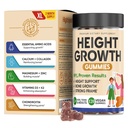 Höhe Wachstum erhöhen Vitamin Gummies, Calcium 100mg, Magnesium Glycinate 30mg, Zink, Ashwagandha, Vitamin K2 D3 25mg Grow Tall Maximizer Supplement, Multivitamin für Kinder, Teens Boy & Girl, Erwachsene
