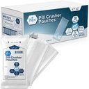 MED PRIDE Pill Crusher 4.7"x2''' Pouches "– Confezione da 1000 raccoglitori monouso di medicina – Tablet trasparente di grado medico Borse per un consumo facile con zero rifiuti