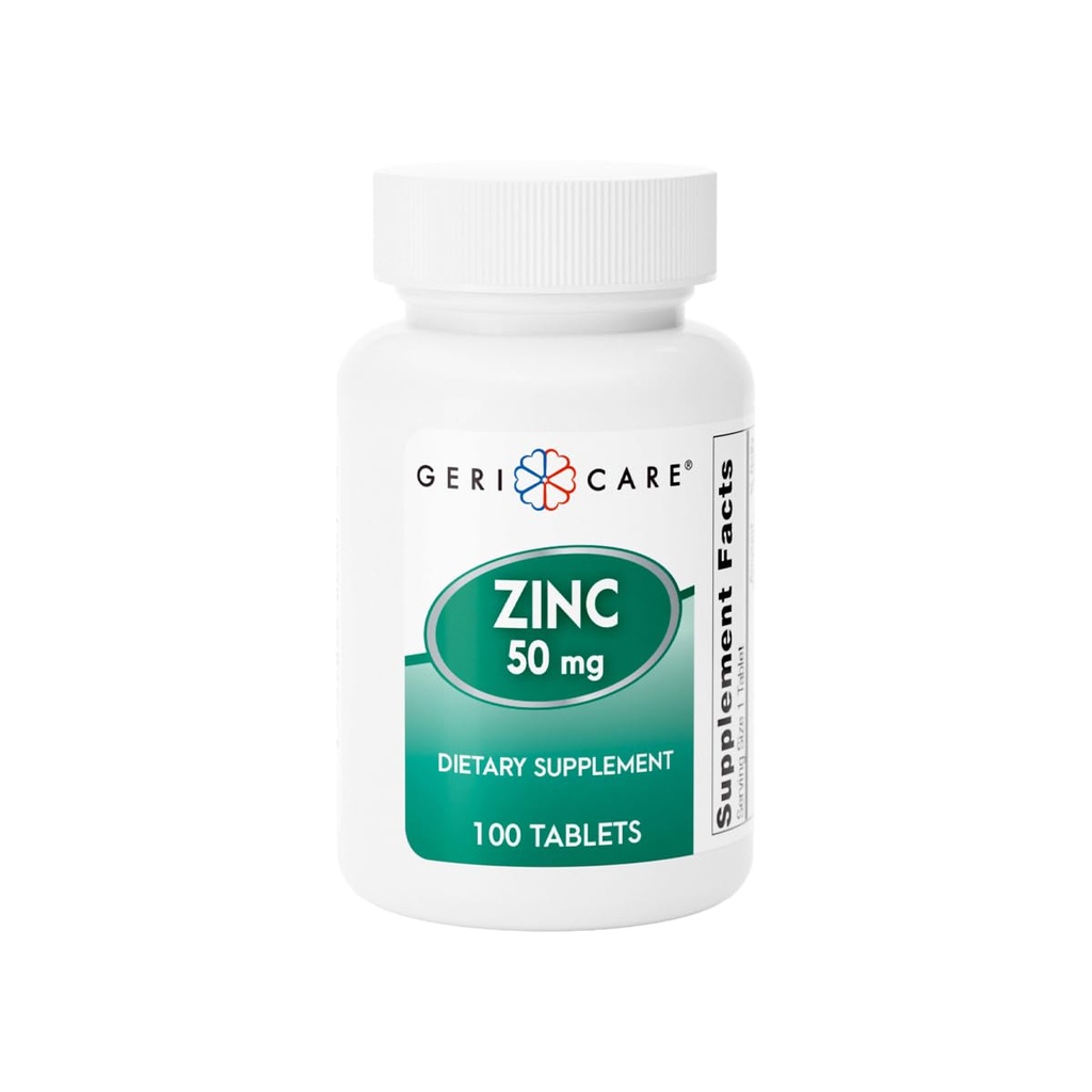 Zinksulfat 50 mg Essential Mineral Supplement, unterstützt die Immunfunktion, antioxidative Aktivität und Nährstoffstoffwechsel, 100 Tabletten