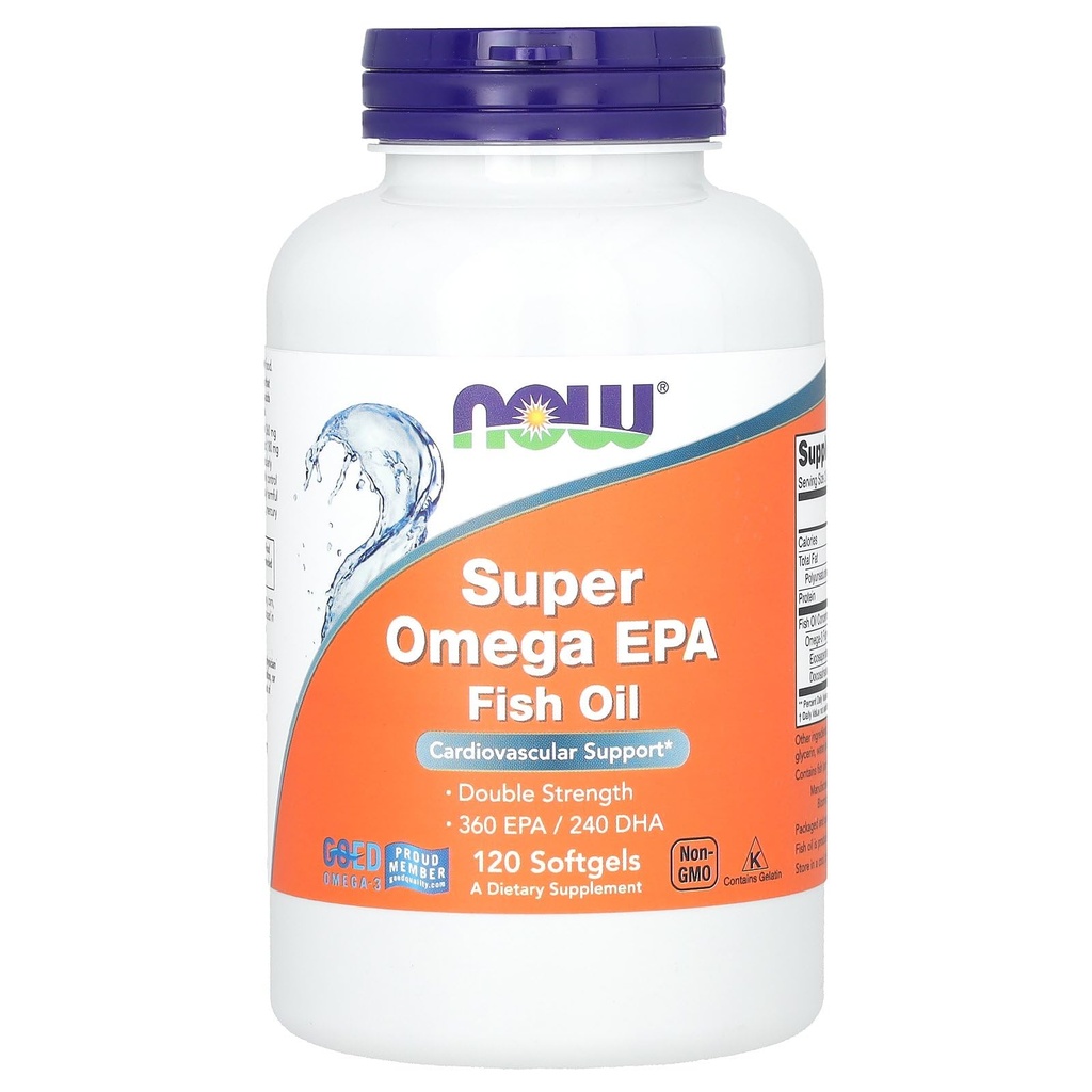 Jetzt Lebensmittel Super Omega EPA, 120 Softgels