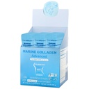 Peptidi di collagene marino, Peptidi di collagene non-OGM non verificati con vitamina C, acido ialuronico e biotina, pacchetti di viaggio non aromatizzati MSC, 11g , 30 singole confezioni