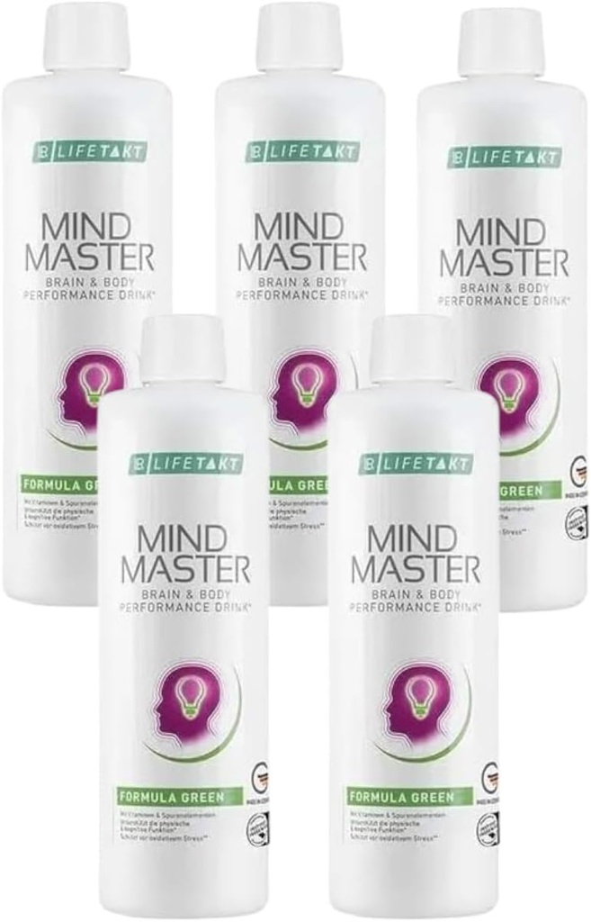 LR Health&Beauty Lifetakt Mind Master Formel Grün Jeden Tag Natürliche Behandlung Frauen Männer Set von 5-500 ml/16.9 fl.oz.