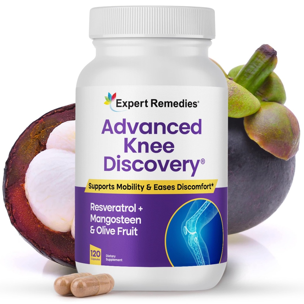 Knie Joint Support Supplement, übertrifft Glucosamin Chondroitin mit schnell wirkender Mischung aus Mangoselect, Olivenfrucht, Trans-Resveratrol, Non-GMO Knieschmerz Blend, 120 Count