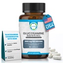Glucosamina Sulfate KCL con Chondroitin & MSM - Integratori congiunti per le donne e gli uomini - Glucosamina Chondroitin MSM Supplemento - Supporta Joint Health, Flessibilità & Mobility – Made in USA,100 Capsule