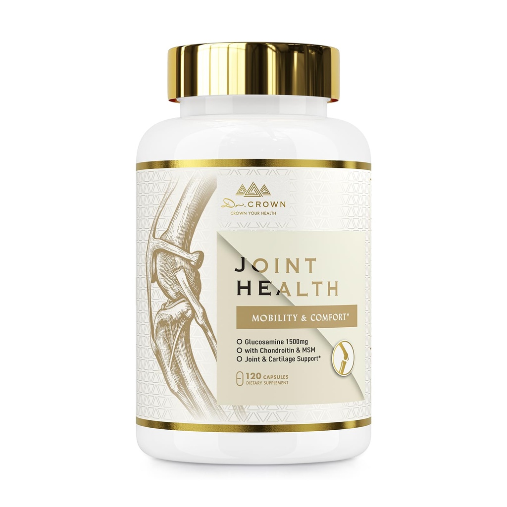 Joints Health Suppplement, Glucosamin Chondroitin MSM - Joint Support Supplement für Frauen und Männer mit Kurkuma, MSM & Boswellia, für Knorpel, Gelenkgesundheit und Flexibilität - 120 Kapseln