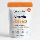 Vitamine D3 5000 UI avec K2 MK-7 100 mcg, 300 Softgels – haute puissance, huile de coco vierge – os, coeur et crème – non-OGM, facile à avaler