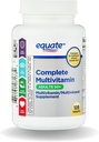 Equate Adult 50+ One Daily Complete Multivitamin Multimineral Supplement Tabletten, Gesundes Gehirn * - Vergleichen Sie mit Centrum Silver, 125 Pillen (Paket von 1) VSL-Shops