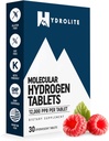 HydroLite Compresse di idrogeno molecolare per acqua potabile | Alta concentrazione H2 12.000 PPB | Booster energetico, Migliorare le prestazioni e il recupero | Made in USA, 30 compresse (Raspberry)