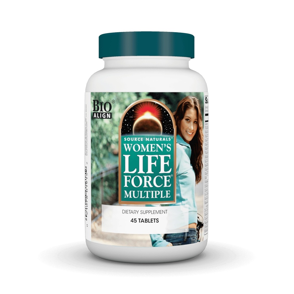 Fonte Naturals Women's Life Force Multiple, Daily Multivitamin & Immune Health Supplement - 45 compresse