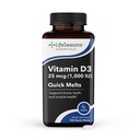 LifeSeasons Essentials Vitamin D3 Quick Melts – 25 mcg (1,000 IU) Cholecalciferol – Bone, denti e supporto muscolare – Compresse di limone rapidamente dissolventi – Vegetariano & Gluten-Free – 100 Melts rapidi