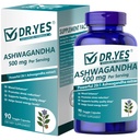 DR.YES Ashwagandha Capsule 500mg con Pepe Nero Organico per Assorbimento Massimo, Rilievo di Stress, Memoria, Focus, Mood & Sleep, Non OGM, Vegan, 90 Capsule