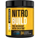 Nitrosurge d'usine Jacked construire avant l'entraînement avec la créatine pour le bâtiment musculaire - Con Cret Creatine poudre & elevATP pour l'énergie intense, pompe puissante, et l'endurance sans fin - 30 portions, bleu framboise