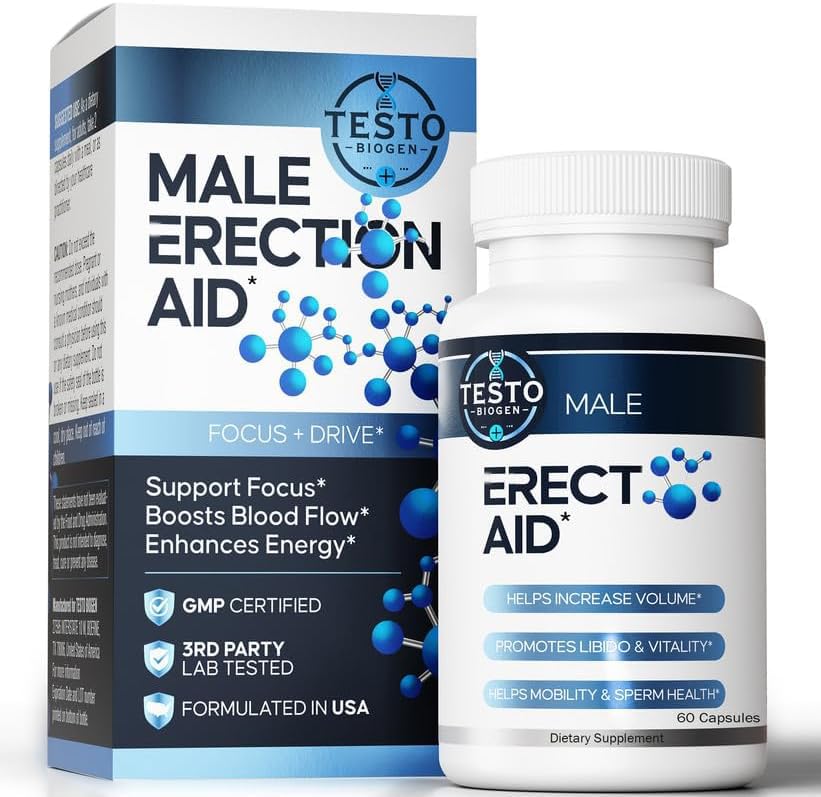 Male Enhancing Supplement – Fast Acting Pills for Men 3rd Party Lab Tested | Testosterone Booster, Maca Root, Epimedium,Tongkat Ali | 60 Capsules