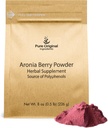 PURE ORIGINAL INGREDIENTI Aronia Berry Powder (8 oz) Estratto di integratore di frutta, Sempre puro, Nessun Additivo o Filler