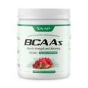 Polvere BCAA - 5g Aminoacidi a catena ramificata Vegan (2:1:1:1 Leucina Isoleucina Valine) + Aminoacidi essenziali con Booster dell'ossido nitrico, 30 Serve, melograno