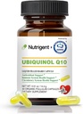 Ubiquinol CoQ10 50 mg, flüssige gefüllte organische Kapseln, hohe Absorption Coenzym Q10 Ergänzungen, Antioxidans für Herz-Gesundheit & Energie-Produktion, 30 Zähler
