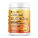 Hydratation de l'amino de Fit&Lean, boisson de récupération d'entraînement naturellement sucrée, 6g acides aminés végétaliens, acides aminés essentiels, EAA, BCAA, glutamine, électrolytes, 30 portions (30 servir, pêche de la mangue)