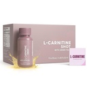 L-carnitina Liquid Shots – 50mL (15pcs) – Supporto energetico, Metabolismo Booster & Endurance – Supplemento bevande con tè verde & vitamina B6