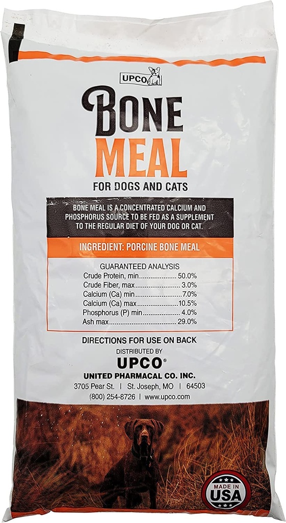 Bone Meal Supplement for Dogs and Cats (1Lb Bag)
