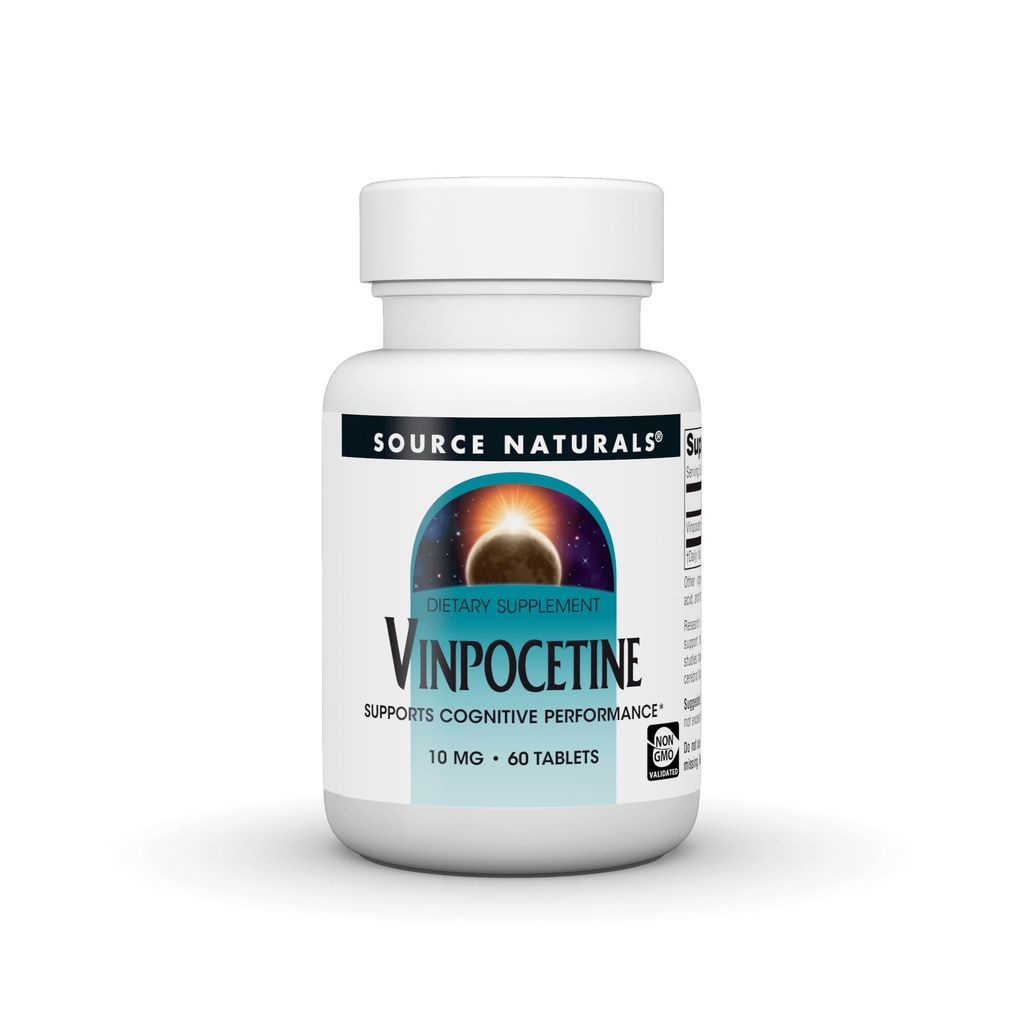 Source Naturals Vinpocetine Tablets, Supports Cognitive Performance*, 10 mg - 60 Tablets
