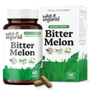 Wild & Organic Bitter Melon Capsules 500 mg - Overall & Digestive Support - Bitter Melon Extract Supplement - Momordica Charantia Capsules - Vegan, No Fillers, Non-GMO - 60 Count