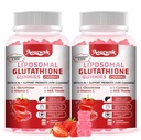 2 Packungen 2500MG Liposomal Glutathione Gummies Supplement - Unterstützung der Haut- und Leberfunktion, 98% Bioverfügbarkeit, mit L-Glutathion & Milchdistel zur Unterstützung von Antioxidantien und zur Verbesserung der Immunität
