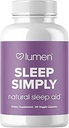 Lumen Naturals Schlafhilfe für Erwachsene, Kräuter-Ergänzung mit Melatonin, Valerian Root, Magnesium, Tiefschlaf-Unterstützung zur Förderung von ruhigem Tiefschlaf für bessere Erholung - 60 Kapseln
