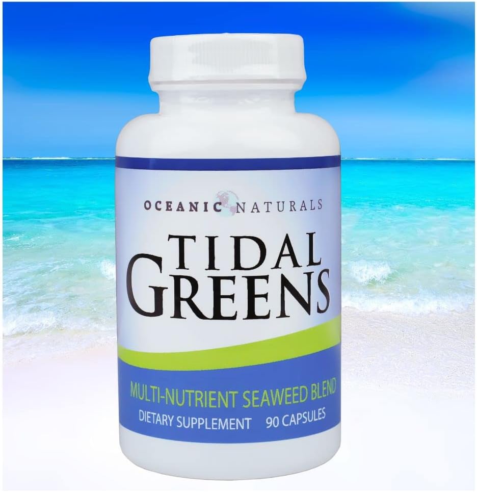 Supplément d'algues à marée verte Source naturelle d'iode - Immune Soutien Énergie Bien-être - 90 Capsules végétariennes