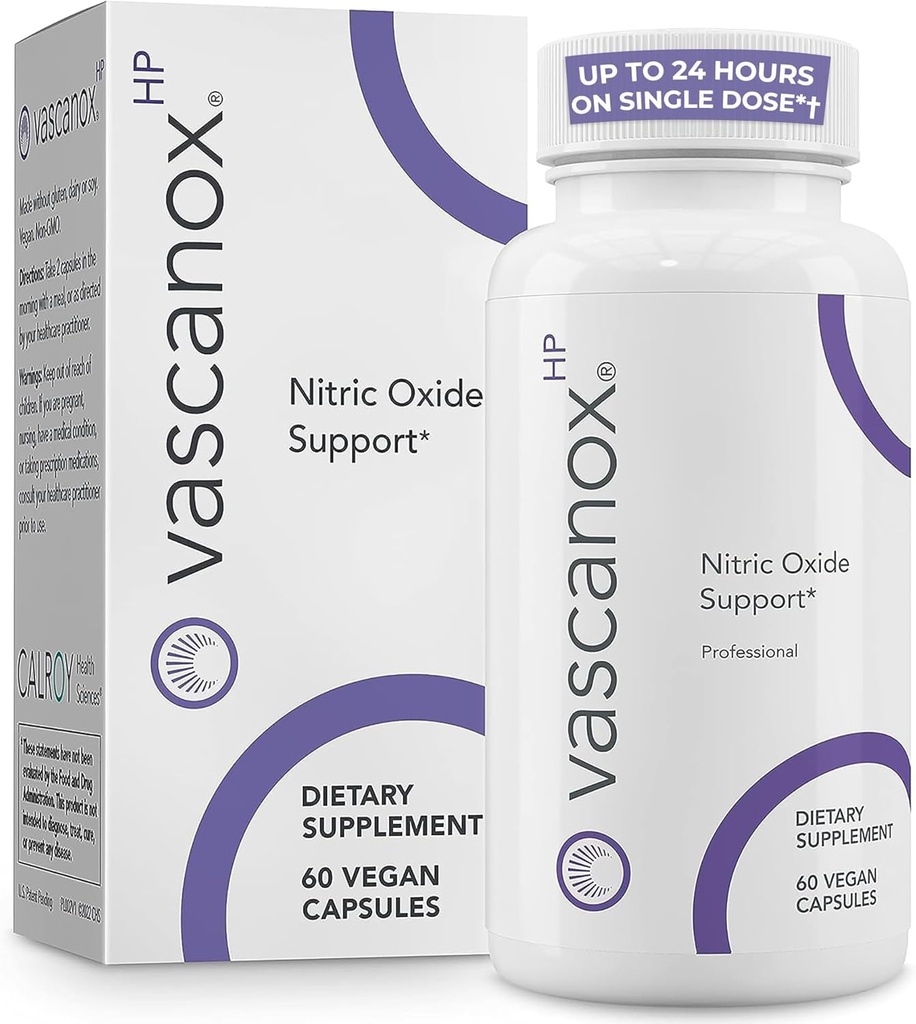 Vascanox HP - Nitric Oxid Support der nächsten Generation - Bis zu 24 Stunden auf Einzeldosis*+