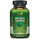 Irwin Naturals Lait Thistle Détox du foie - 60 Liquid Soft-Gels, soutient la santé du foie avec Dandelion, Artichaut, Curcuma et racine de betterave verte - 30 portions totales